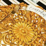 Hester & Cook Die-cut Gold Medallion Placemat