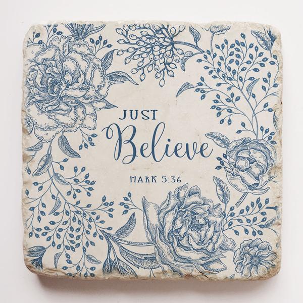 Twelve Stone Art Ornament Just Believe Ornament