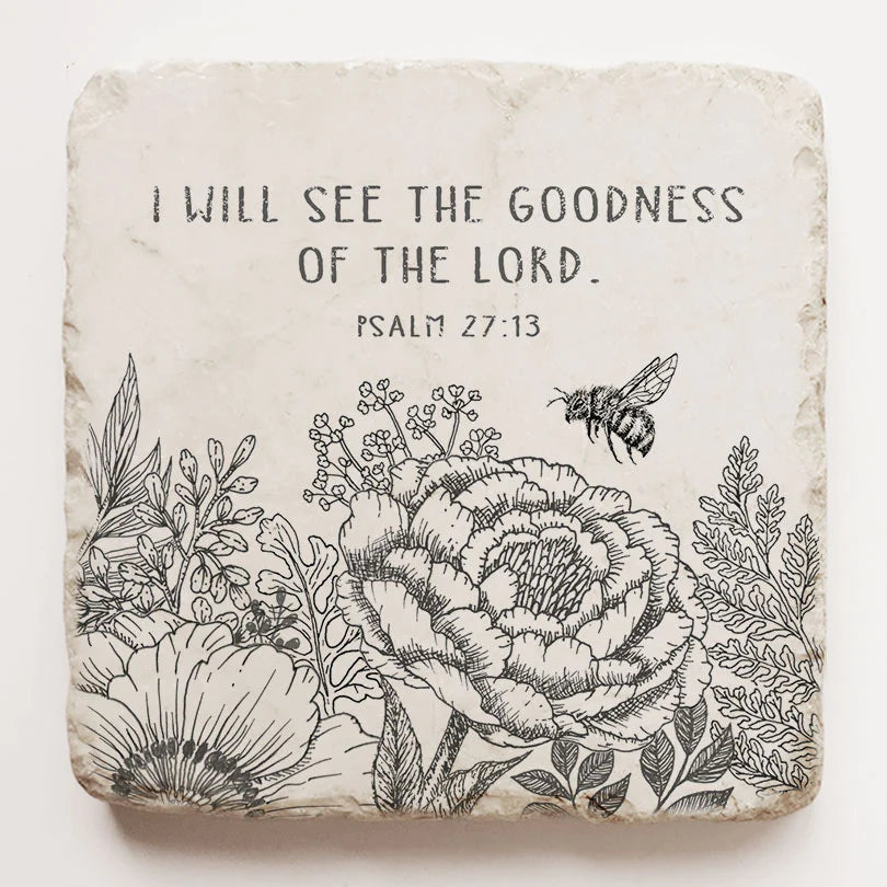 Psalm 27:13 Small Block, Twelve Stone Art