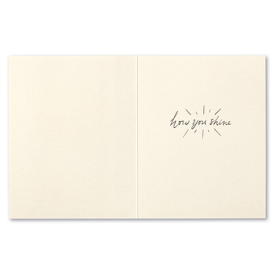 Oh My How You Shine encouragement card - Love Muchly