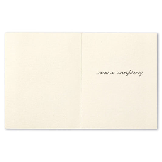 To have a friend like you...