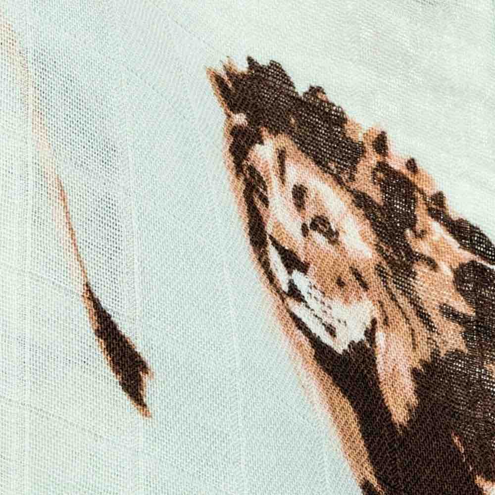 Milkbarn Mini Lovey Lion Muslin Security Blanket