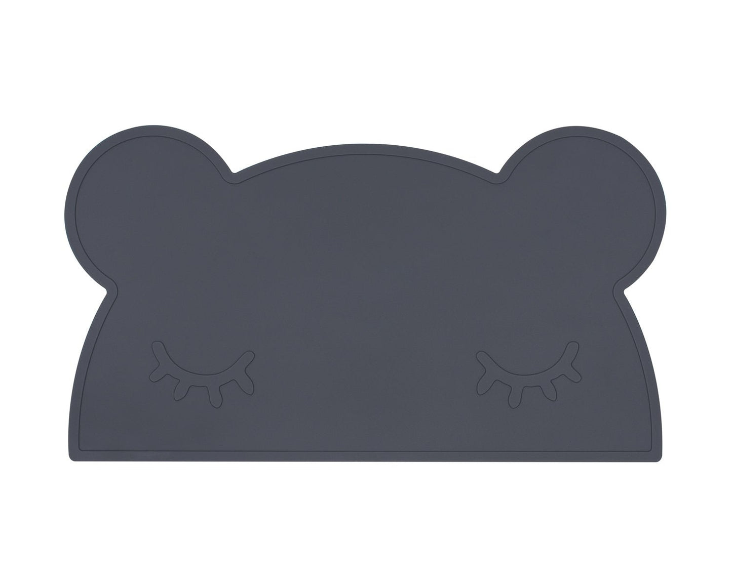 Baby Silicone Bear Placemat Charcoal