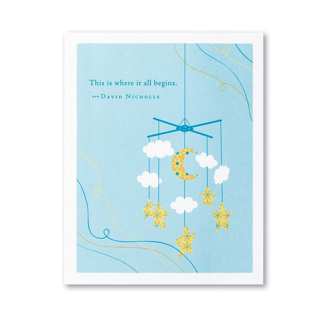 "THIS IS WHERE IT ALL BEGINS." —DAVID NICHOLLS