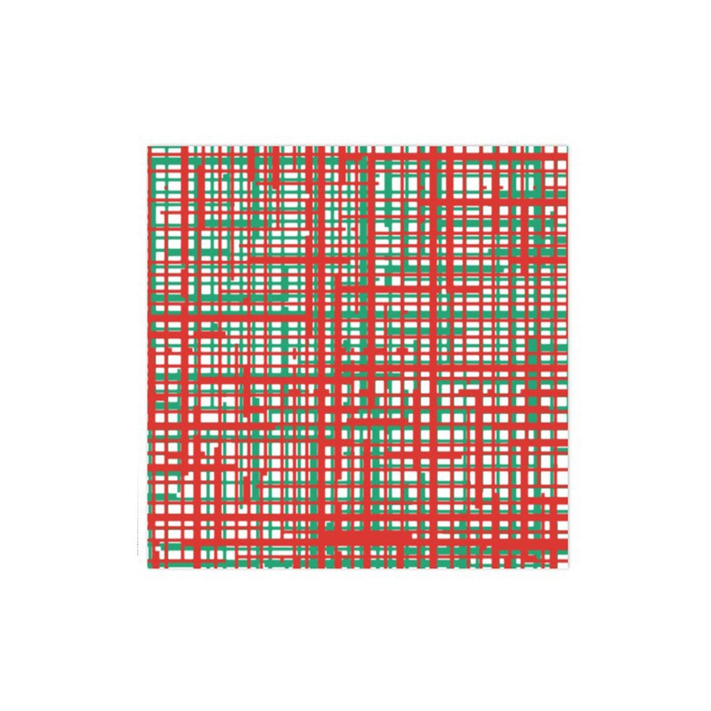 Vietri Papersoft Napkins Plaid Green & Red Dinner Napkins (Pack of 20)