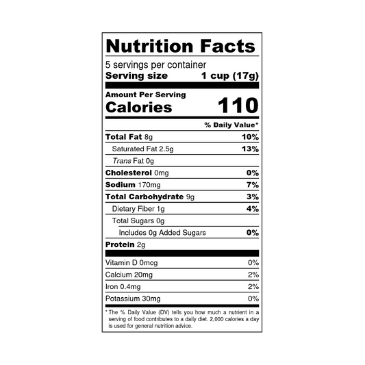 White Cheddar Poppy Handcrafted Popcorn