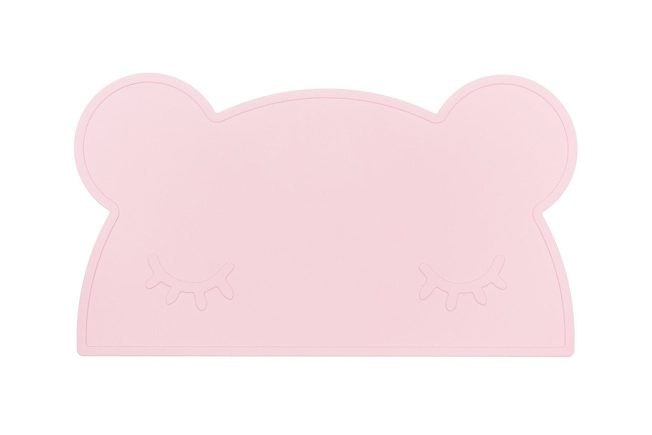 Baby Silicone Bear Placemat Powder Pink
