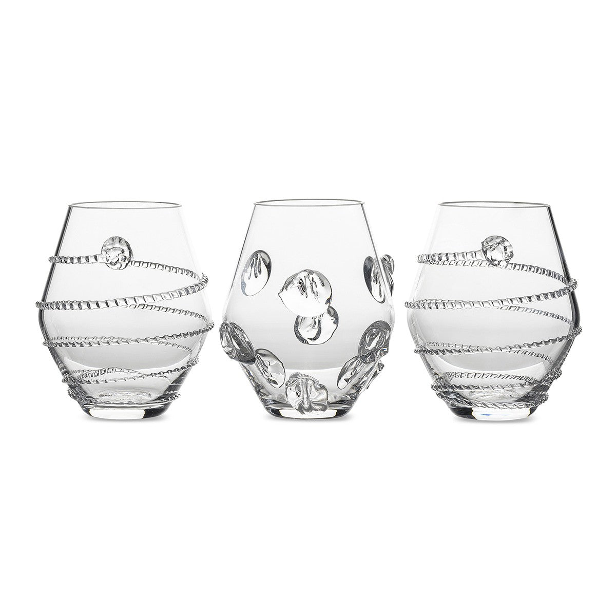 Juliska Assorted Mini Clear Vases, Set of 3