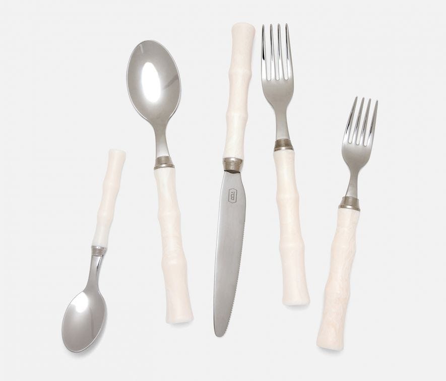 Blue Pheasant Montecito Ivory Flatware