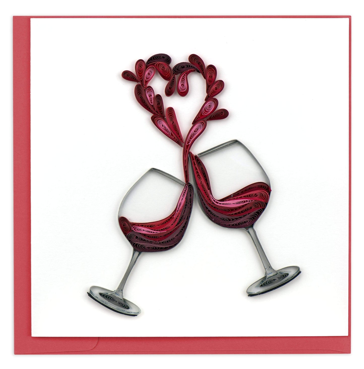 Quilling Card - A Toast to Love