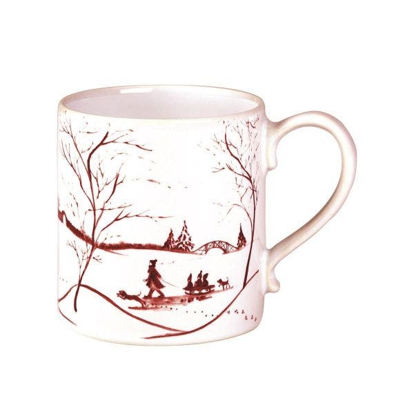 Country Estate Winter Frolic Ruby 4" Mug | Juliska