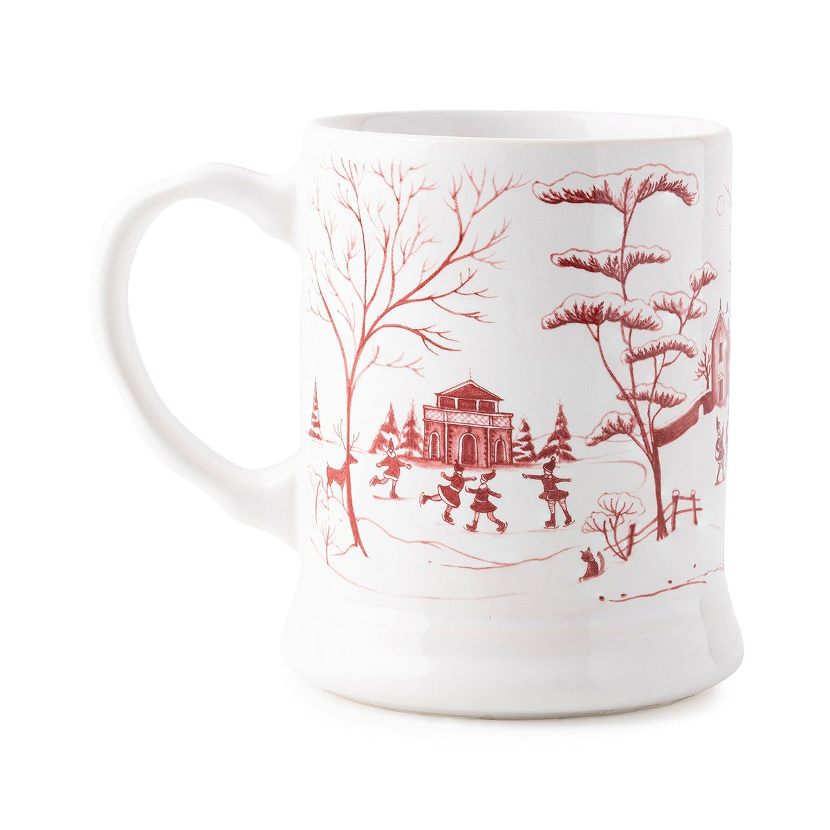 Country Estate Winter Frolic Ruby "Mr. & Mrs. Claus" Mug | Juliska