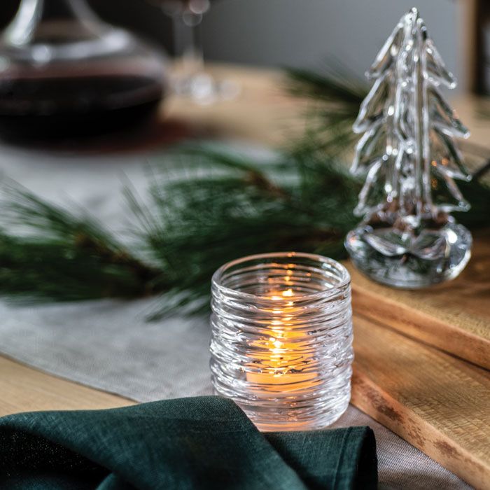 Simon Pearce Echo Lake Tealight, Gift Boxed