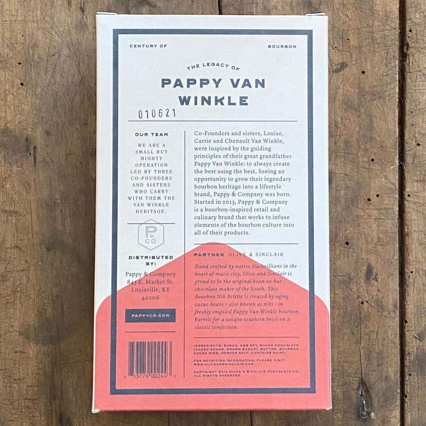 Pappy Van Winkle Bourbon Nip Brittle