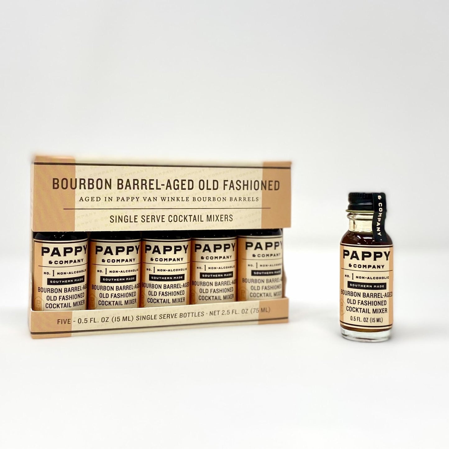 Bittermilk Pappy Van Winkle Bourbon Barrel Aged Old Fashioned Mix - Single Serve 5 Pack