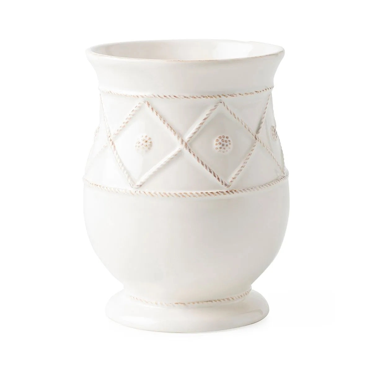 Berry & Thread Whitewash Utensil Crock - Juliska
