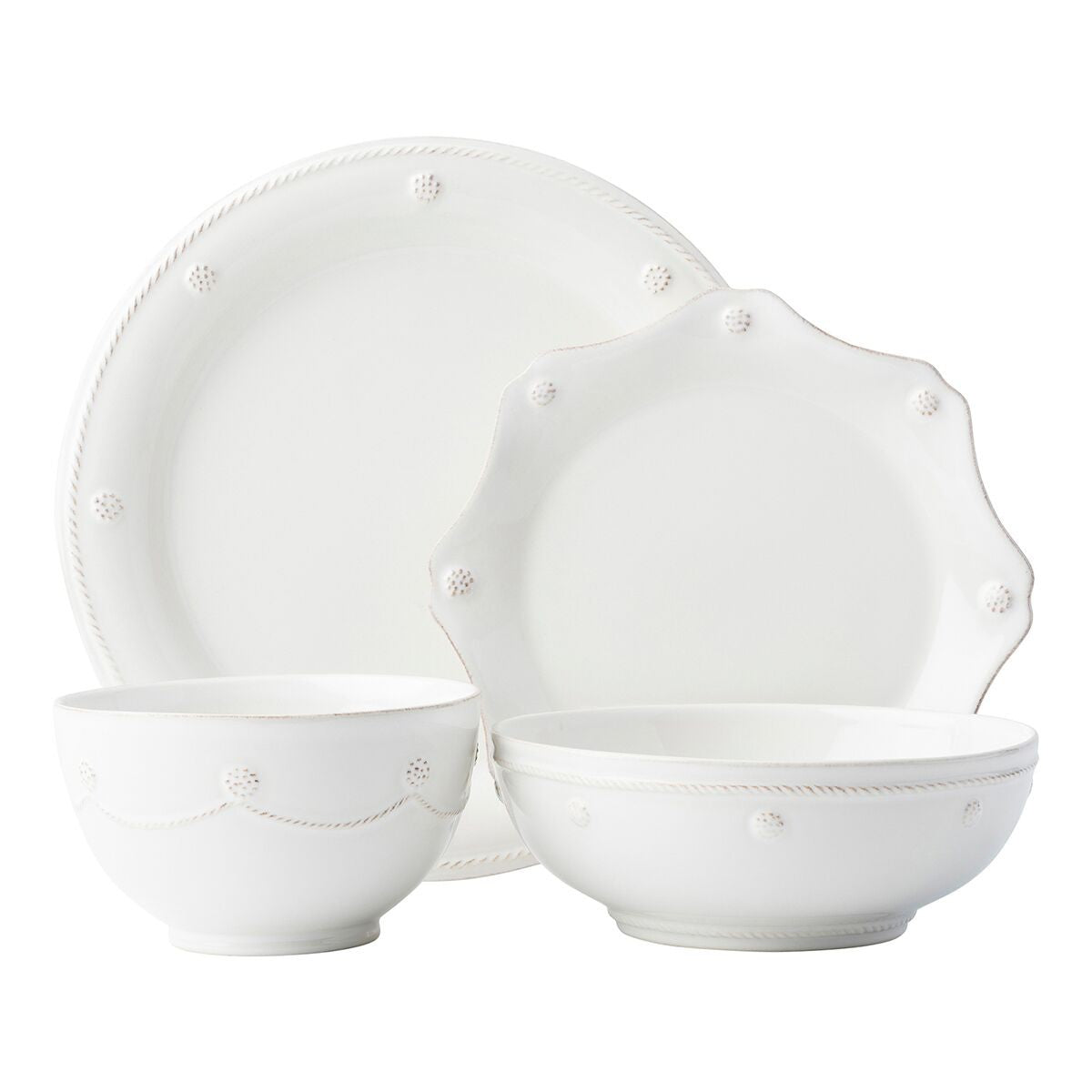 Berry & Thread Whitewash 4pc Setting