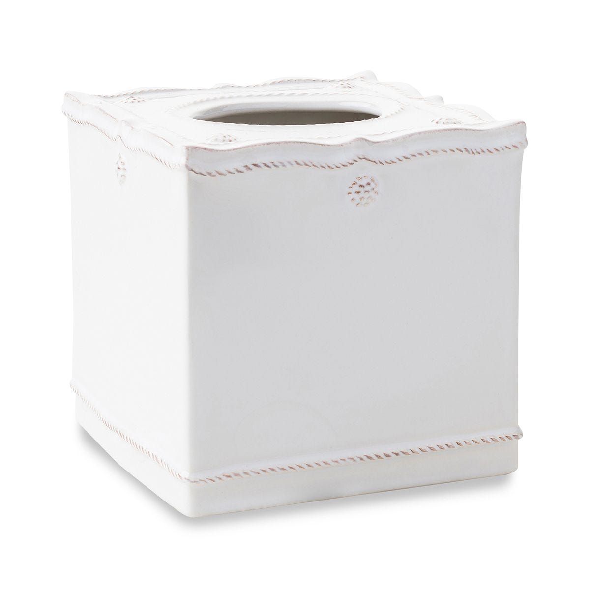 Tissue Box Cover Berry & Thread Whitewash - Juliska