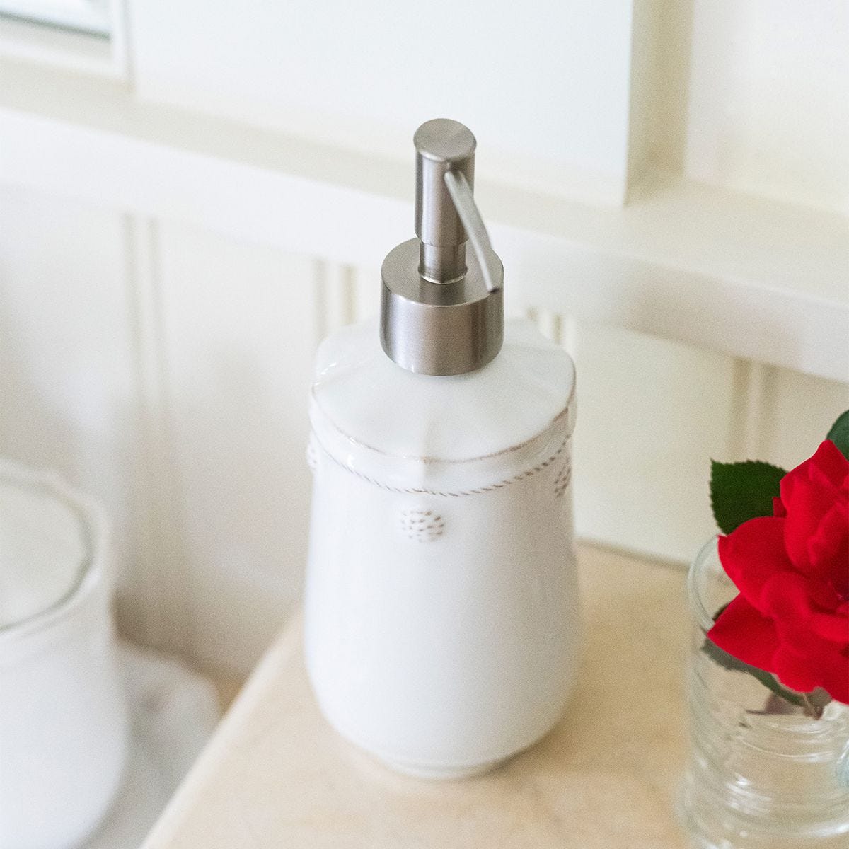 Berry & Thread Whitewash Soap/Lotion Dispenser - Juliska