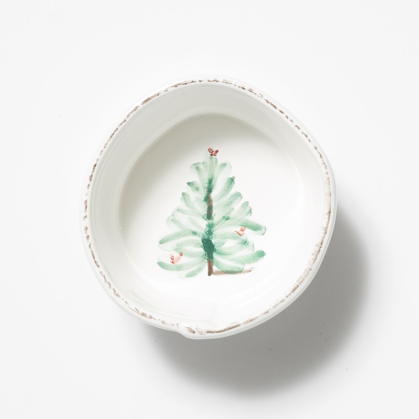 Vietri Lastra Holiday Condiment Bowl
