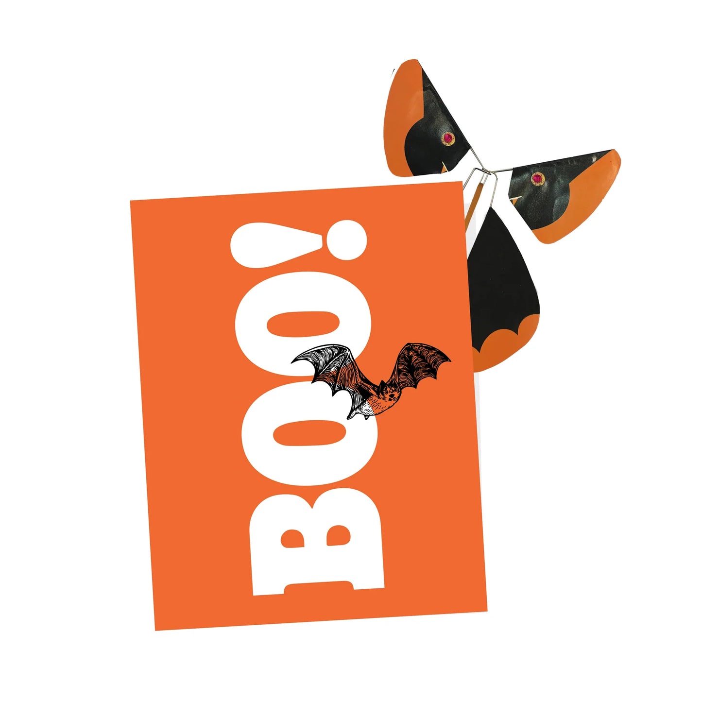 Magic Butterfly Halloween "BOO" Card