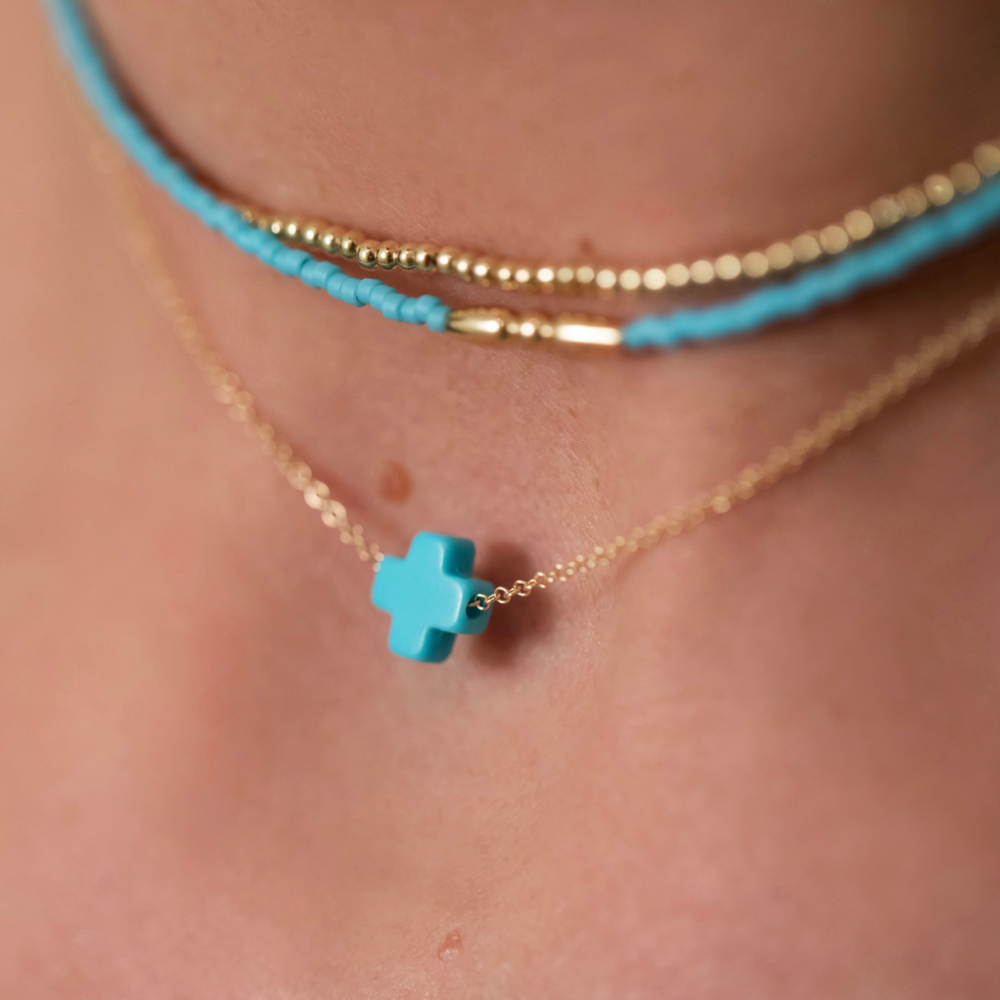 enewton 16" Necklace Gold - Signature Cross