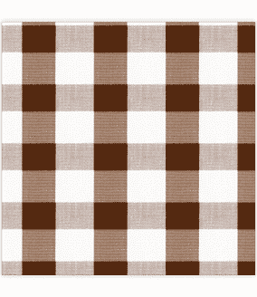 Gingham Chocolate Luncheon Napkin