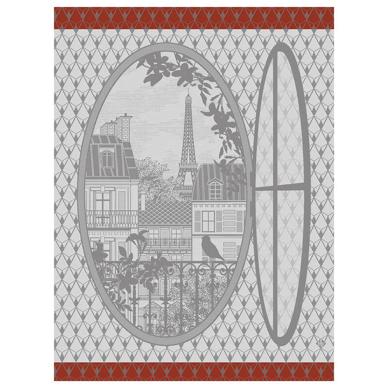Le Jacquard Francais Fenetre Sur Paris Horizon Tea Towel