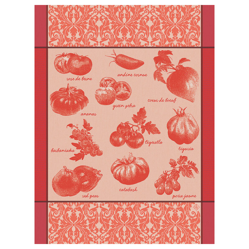 Le Jacquard Francais Tomates Etc Red Tea Towel