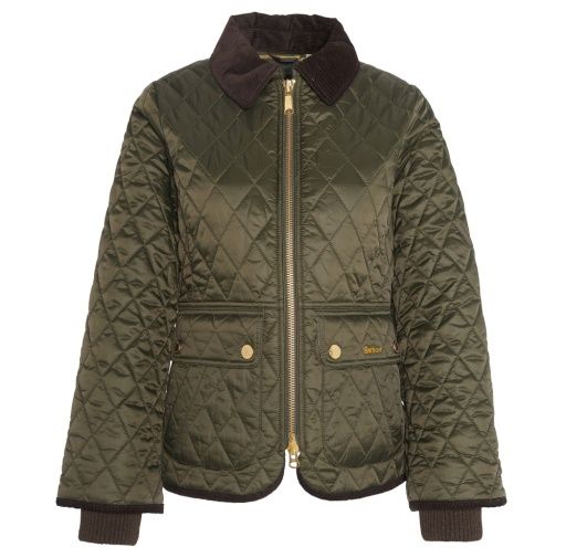 Barbour Women's Fitted Beadnell Quilted Jacket in Sage/Ancient