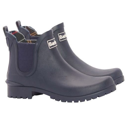 Barbour Women's Wilton Chelsea Welly in Navy