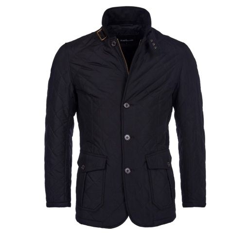Barbour Men's Quilted Lutz in Black