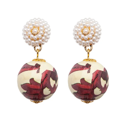 Anderson Earrings Seed Bead/Pearl