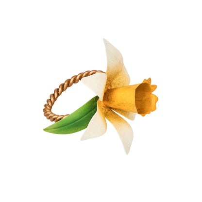 Juliska Meadow Walk Daffodil Napkin Ring (Set of 4)