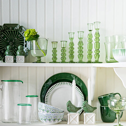 Juliska Provence Glass Basil Candlestick (Set of 2)