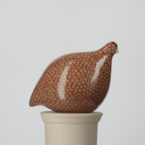 Small Quail Beige Spotted Red