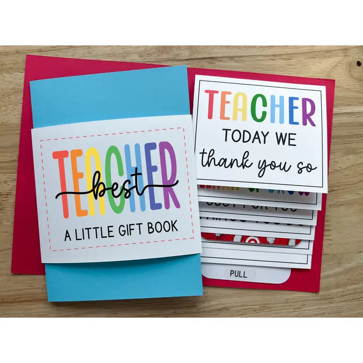 Teacher Appreciation Waterfall Card