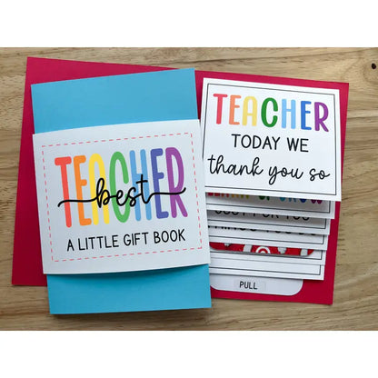 Teacher Appreciation Waterfall Card
