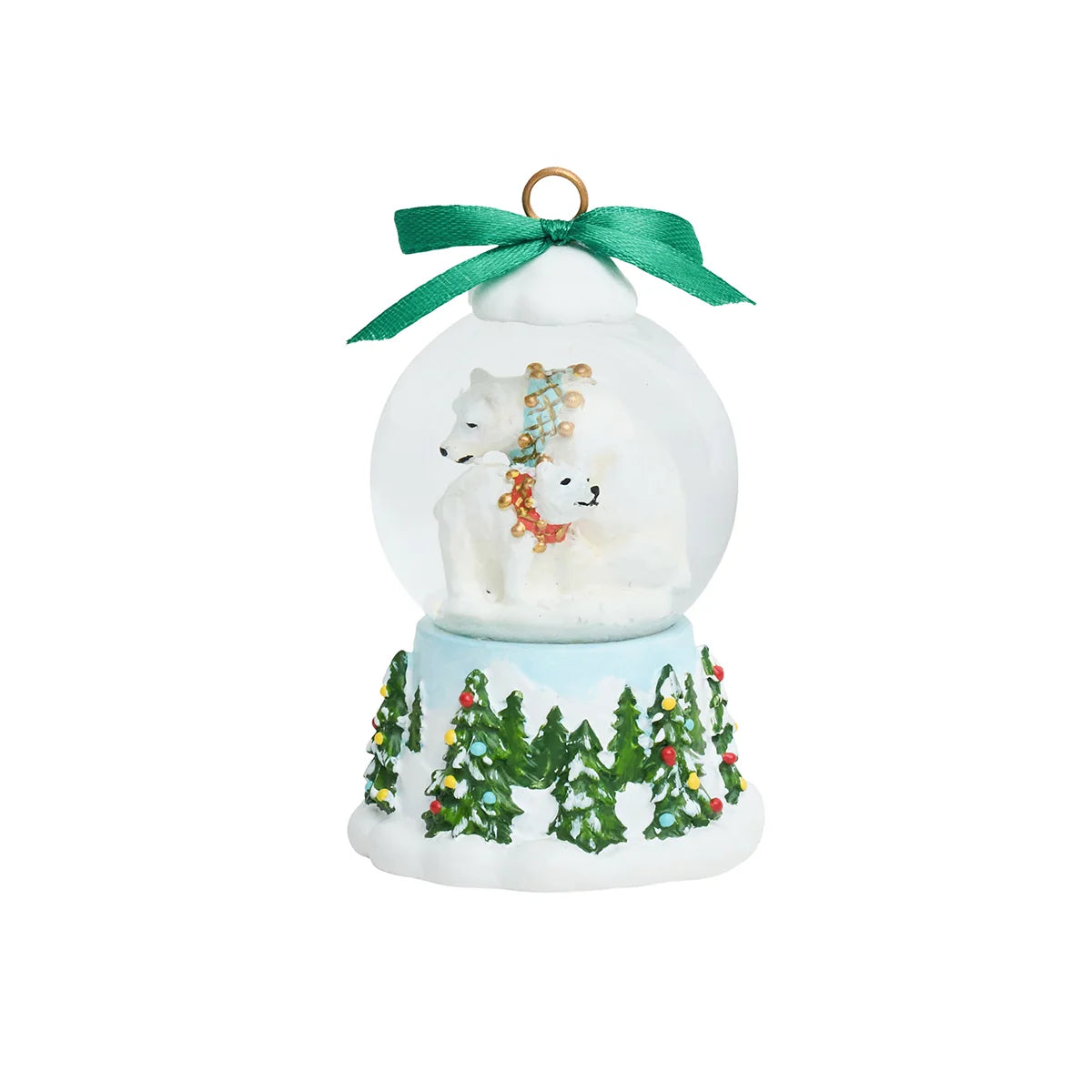 Juliska Berry & Thread North Pole Polar Bear Snow Globe Place Card Holder