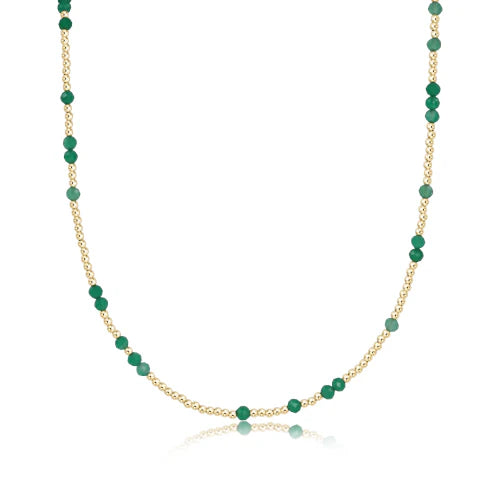 enewton 15" Choker Hope Unwritten Gemstone in Green Onyx