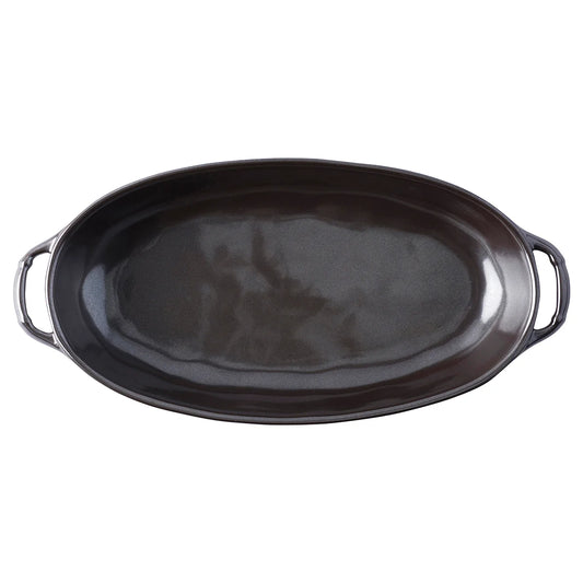 Pewter Stoneware 15.5" Shallow Baker - Juliska