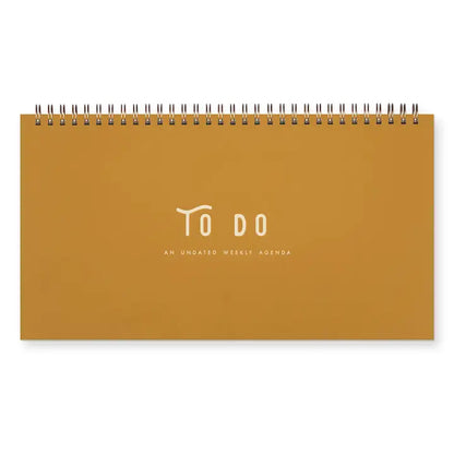 To Do Simple Undated Weekly Planner