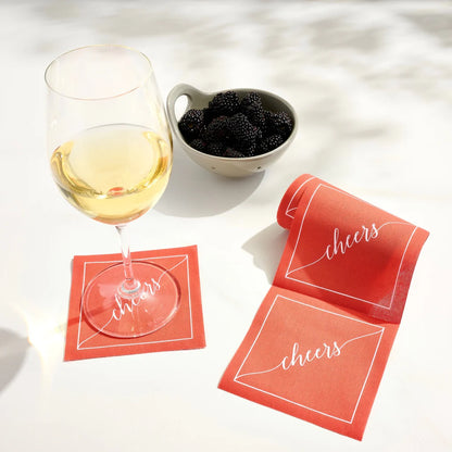 Late Sunset Salute Cocktail Napkin Roll