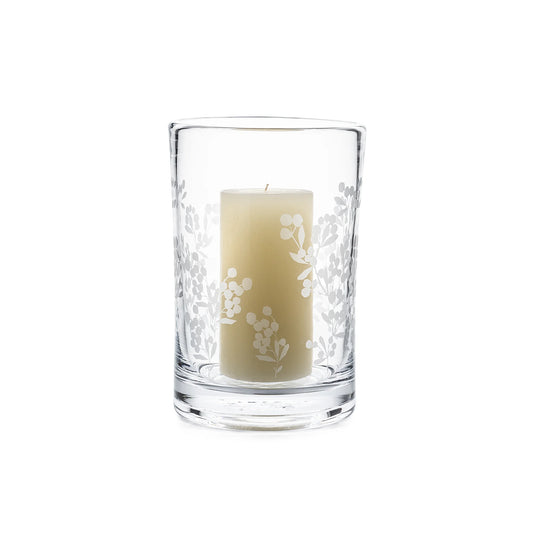 Simon Pearce Engraved Berry Hurricane, Large