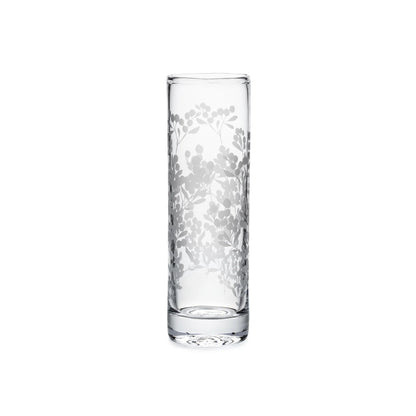 Simon Pearce Engraved Berry Vase