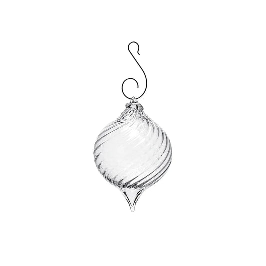 Simon Pearce Final Optic Ornament, Gift Boxed