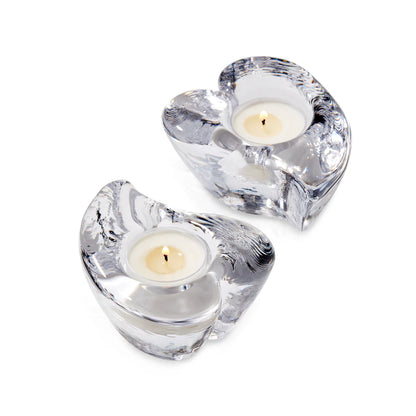 Simon Pearce Twist Heart Tea Light