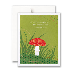"You were meant to be here" Birthday Card - Positively Green