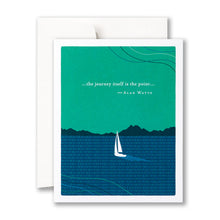 Load image into Gallery viewer, &quot;The journey itself is the point&quot; Birthday Card - Positively Green