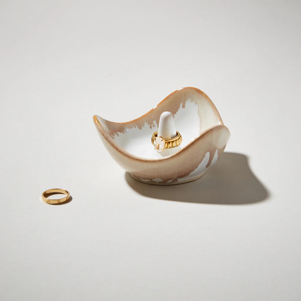 Simon Pearce Pottery Ring Holder, Bluff